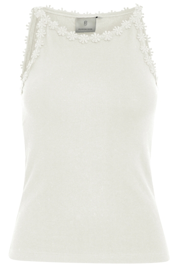 Peppercorn Top ALICE GOTS STRAP TOP PC7961 0011 GARDENIA