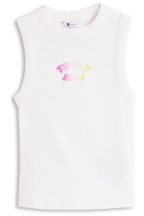 Tommy Jeans witte dames top | Vooraanzicht