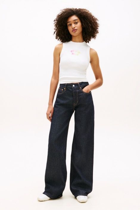 Tommy Jeans witte dames top | Model