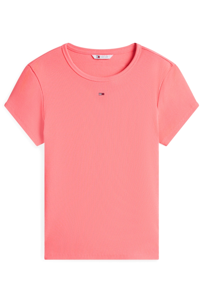 Tommy Jeans roze dames t-shirt | Vooraanzicht