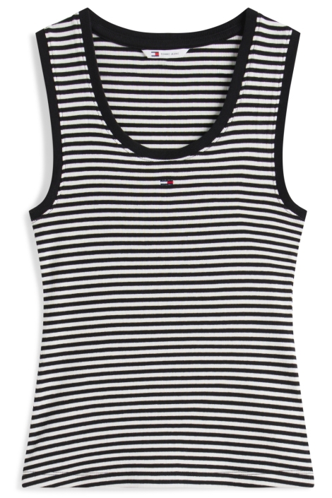 Tommy Jeans zwarte dames top | Vooraanzicht