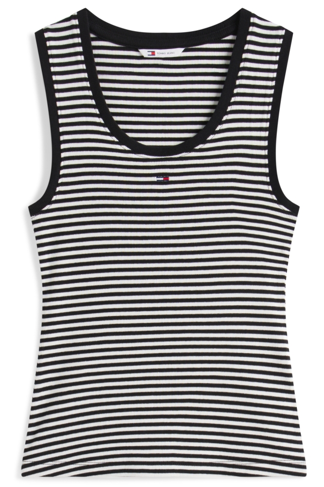 Tommy Jeans zwarte dames top | Vooraanzicht