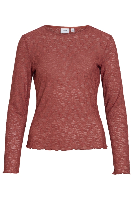 Vila oranje dames t-shirt | Vooraanzicht