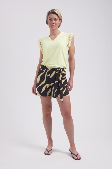 Lady Day gele dames top | Model