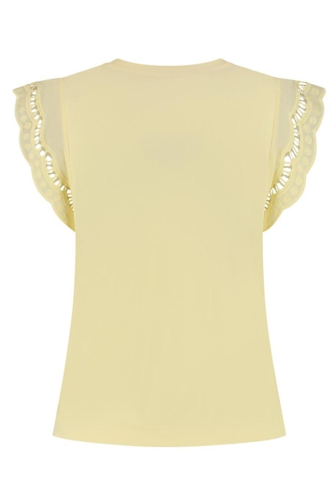 Lady Day gele dames top | Achteraanzicht