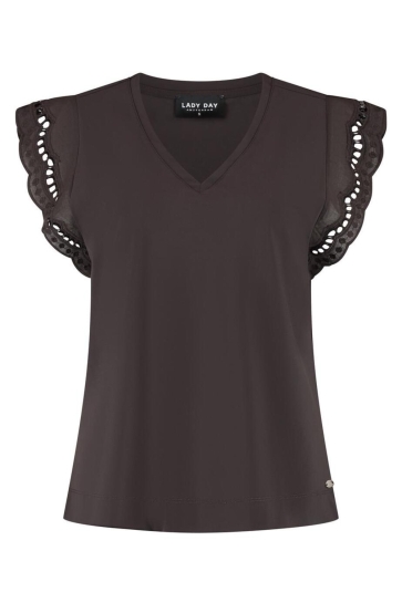 Lady Day Top LAKE L24 375 3223 DARK BROWN