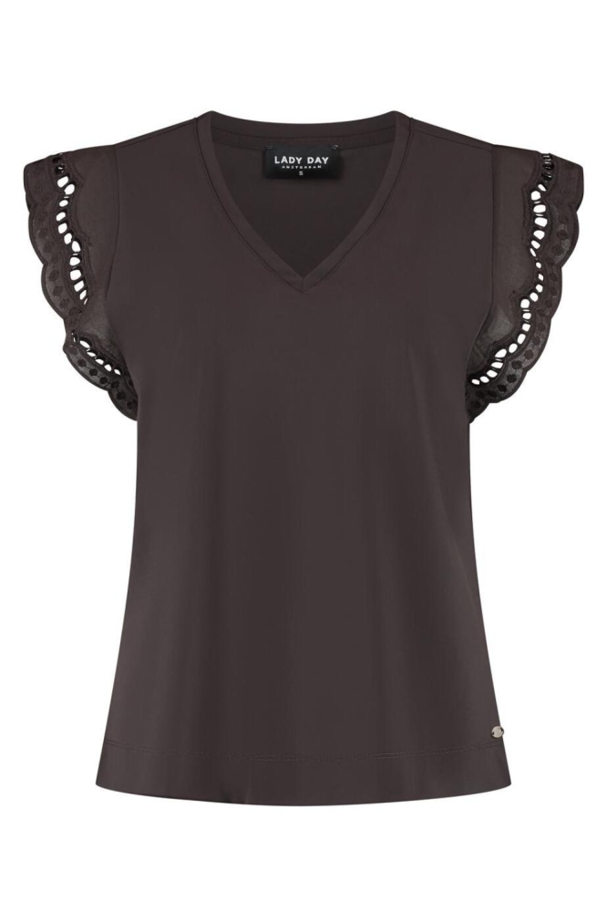 Lady Day bruine dames top | Vooraanzicht