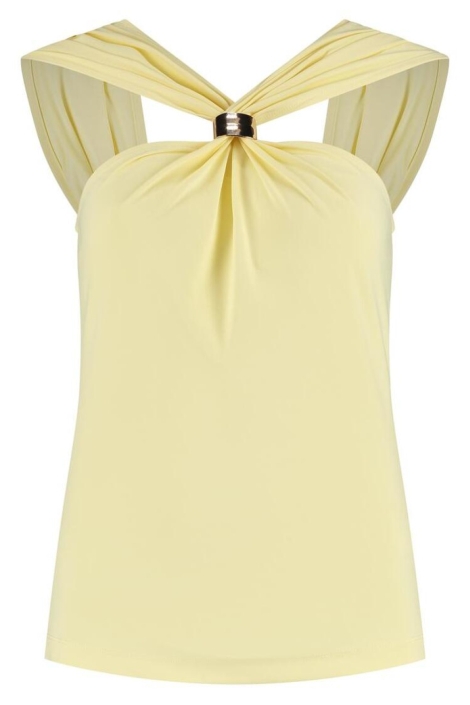 Lady Day gele dames top | Vooraanzicht