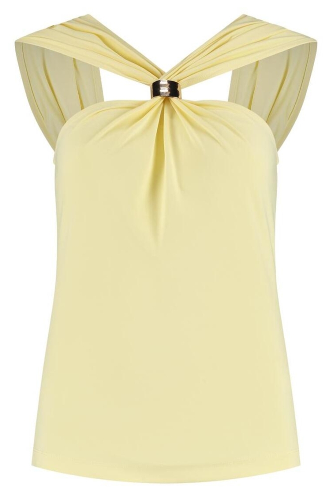 Lady Day gele dames top | Vooraanzicht