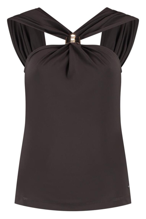 Lady Day bruine dames top | Vooraanzicht