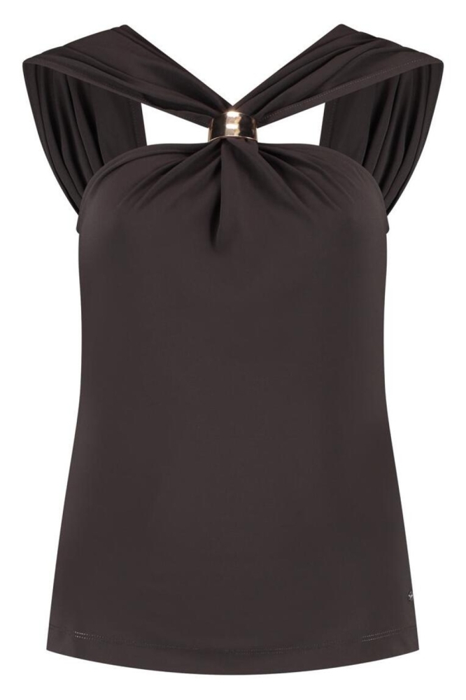 Lady Day bruine dames top | Vooraanzicht