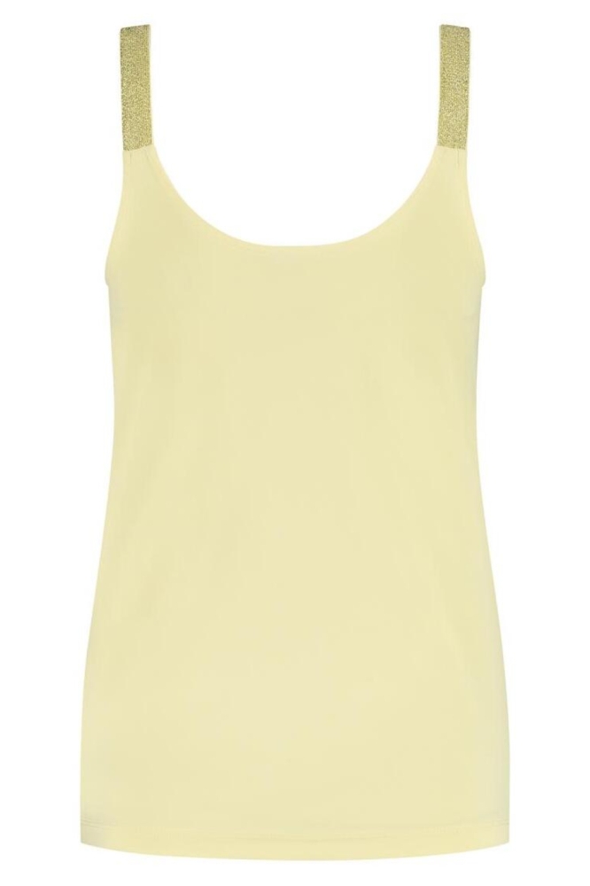 Lady Day gele dames top | Achteraanzicht