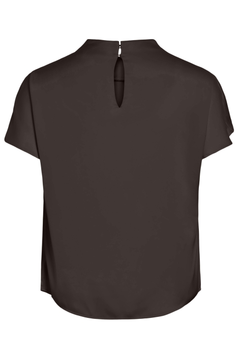 Vila bruine dames t-shirt | Achteraanzicht