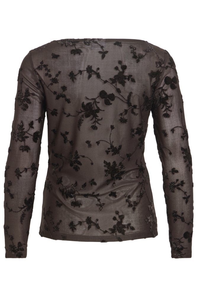 Vila bruine dames top | Achteraanzicht