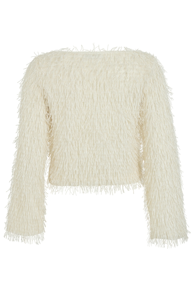 Vila beige dames t-shirt | Achteraanzicht