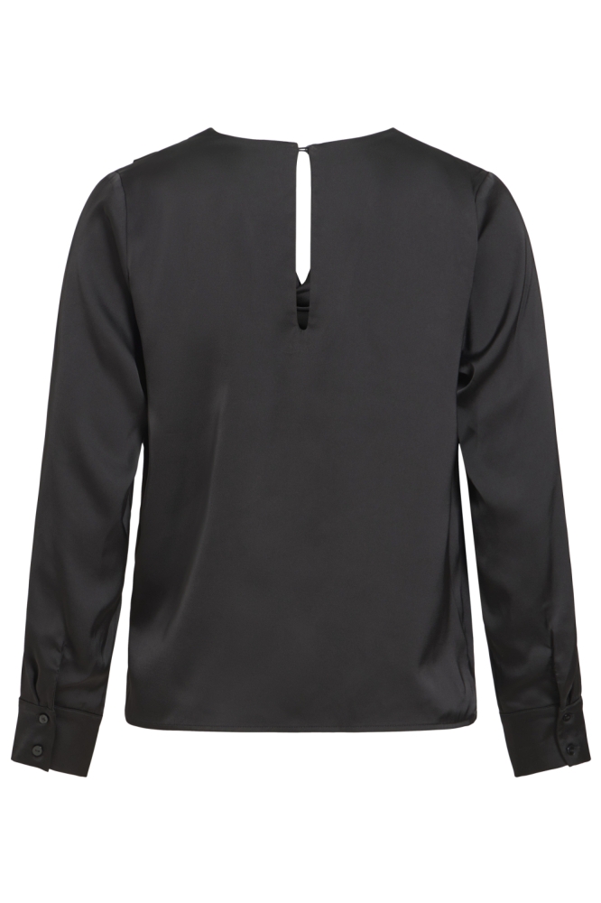Vila zwarte dames t-shirt | Achteraanzicht