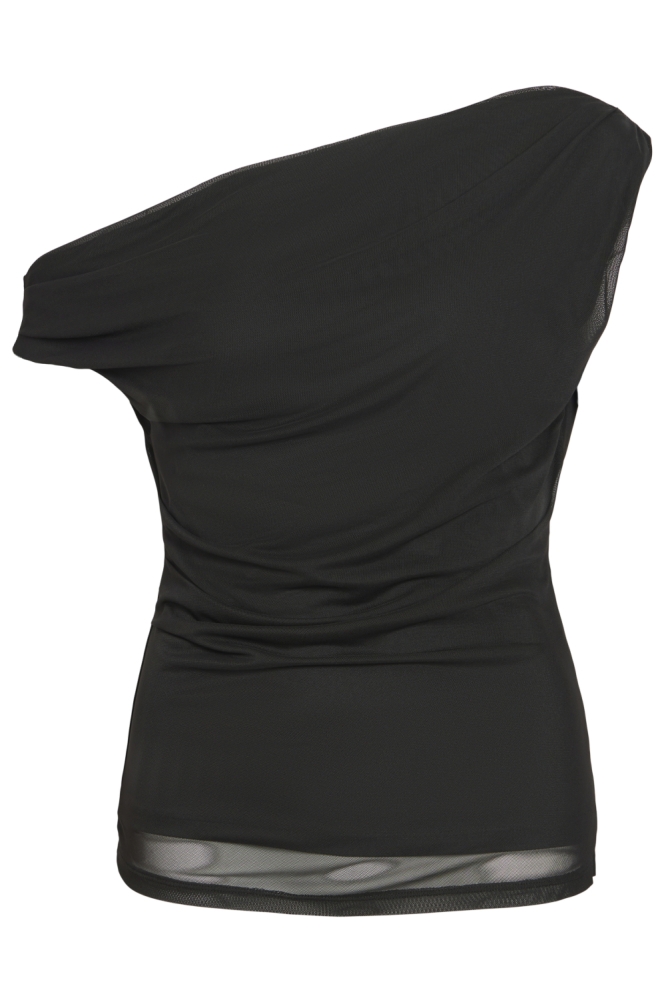 Vila zwarte dames top | Vooraanzicht