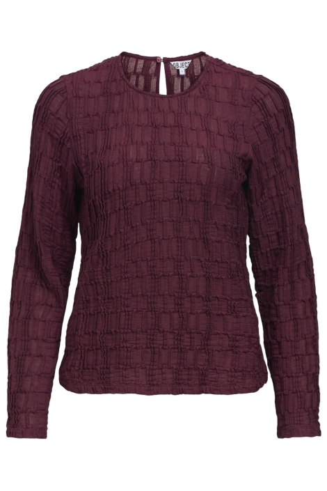 Object bordeaux dames top | Vooraanzicht