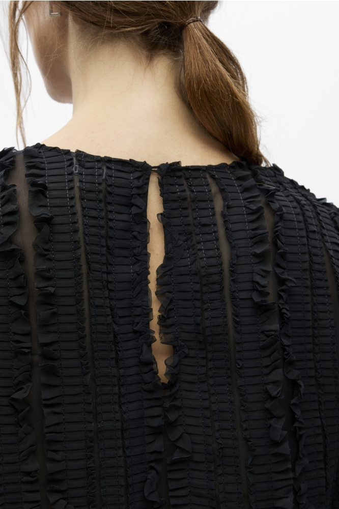 Object zwarte dames blouse | Unique Selling Point