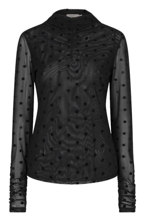 EsQualo zwarte dames top | Vooraanzicht