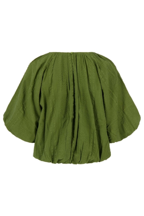 Zusss groene dames t-shirt | Achteraanzicht