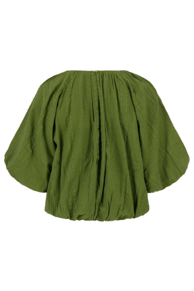 Zusss groene dames t-shirt | Achteraanzicht