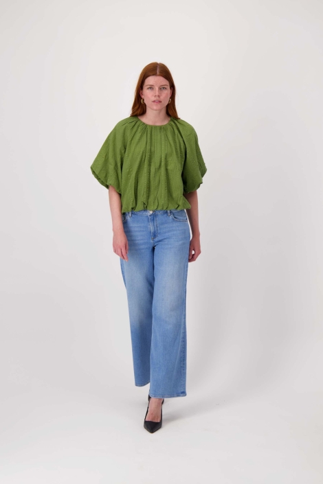 Zusss groene dames t-shirt | Model