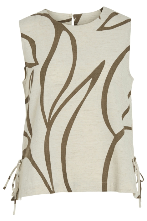 Vila beige dames top | Vooraanzicht