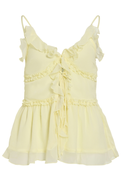 Vila gele dames top | Vooraanzicht