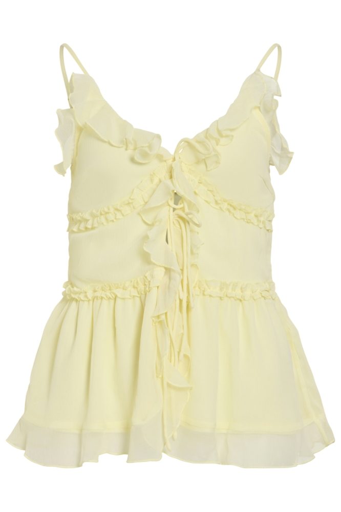 Vila gele dames top | Vooraanzicht