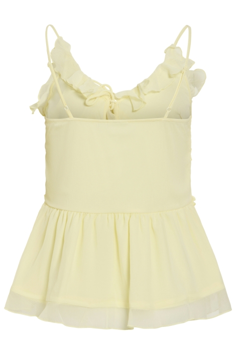 Vila gele dames top | Achteraanzicht