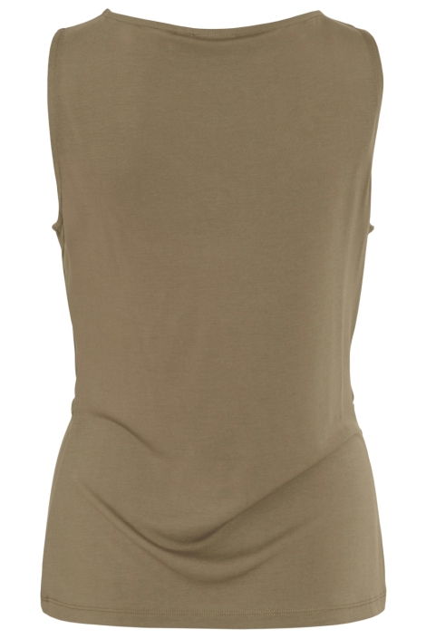 Vila taupe dames top | Achteraanzicht