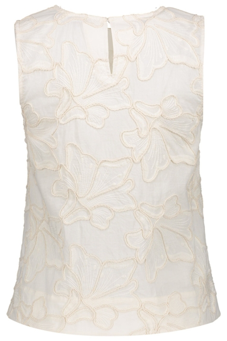 Geisha beige dames top | Achteraanzicht