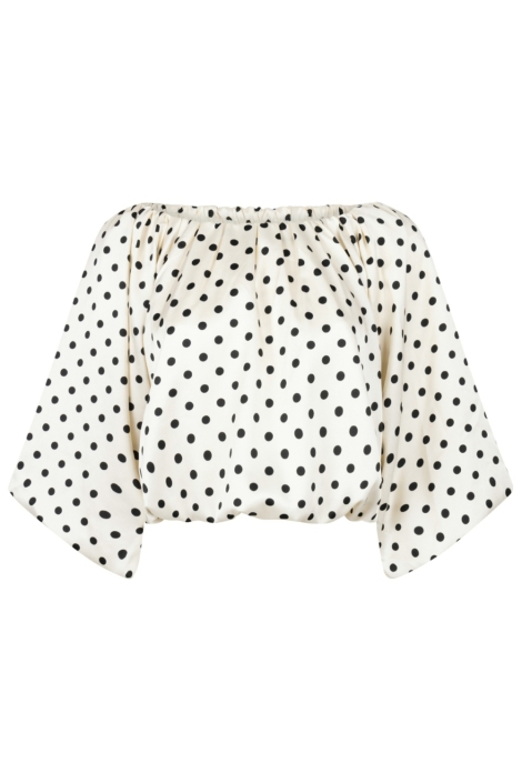 Aaiko ecru dames t-shirt | Vooraanzicht