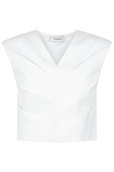 Aaiko ecru dames top | Vooraanzicht