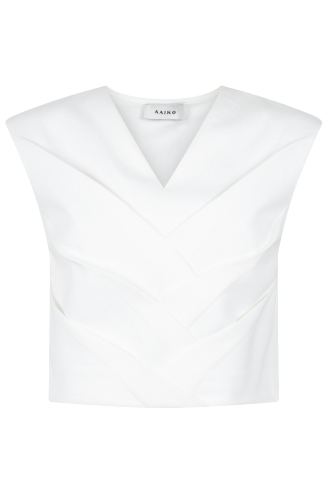 Aaiko ecru dames top | Vooraanzicht