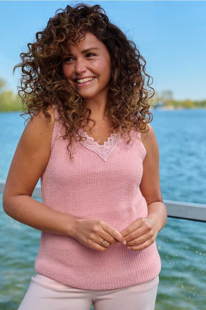 FOS Amsterdam roze dames top | Sfeerbeeld, In situatie
