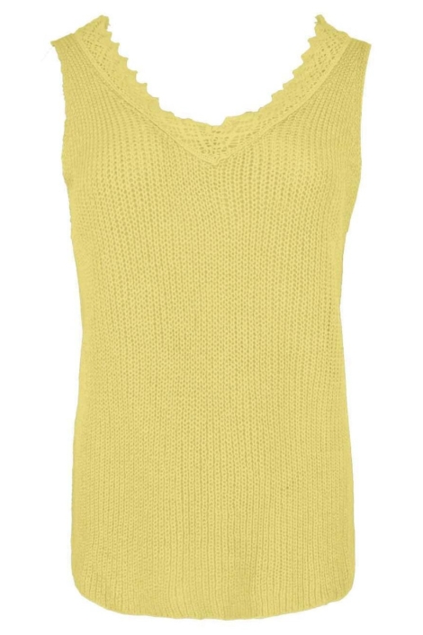 FOS Amsterdam gele dames top | Vooraanzicht