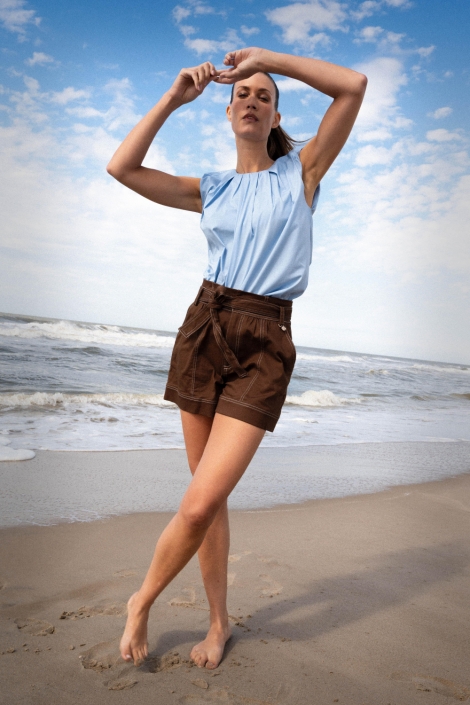 Maicazz blauwe dames top | Sfeerbeeld, In situatie