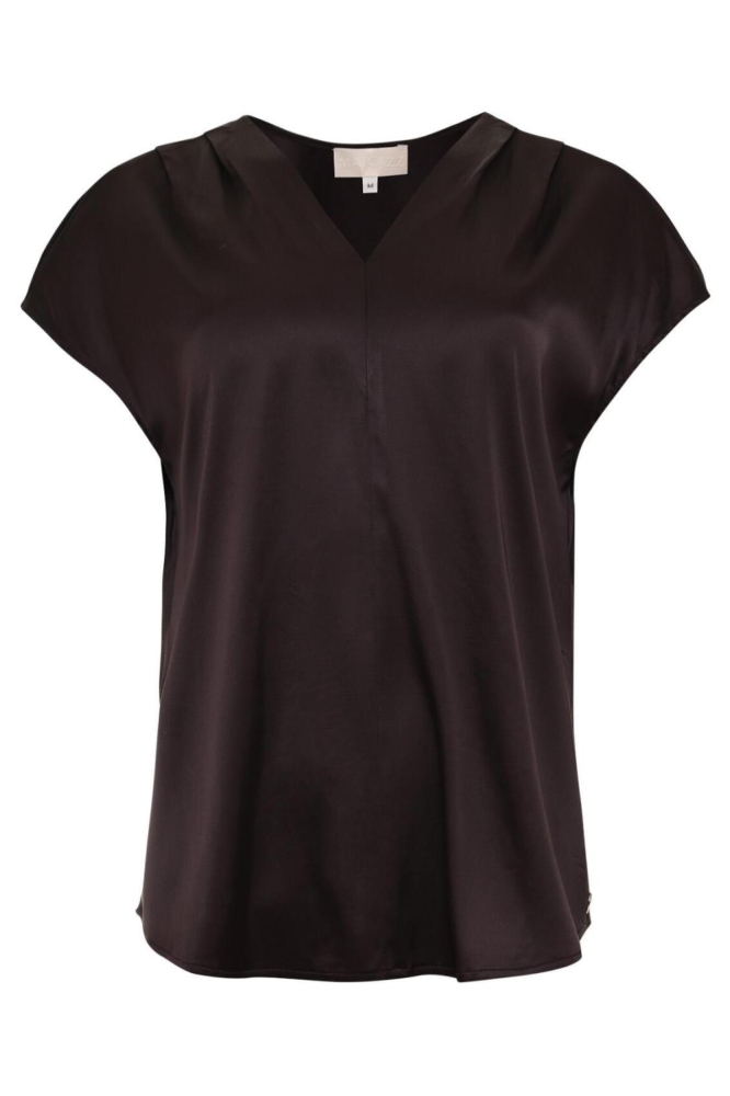 Maicazz bruine dames t-shirt | Vooraanzicht
