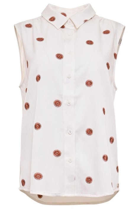 Maicazz ecru dames top | Vooraanzicht