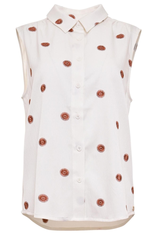 Maicazz ecru dames top | Vooraanzicht