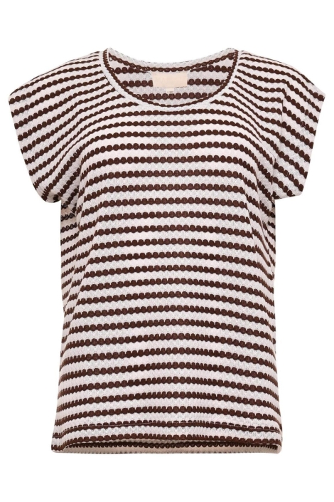 Maicazz bruine dames t-shirt | Vooraanzicht