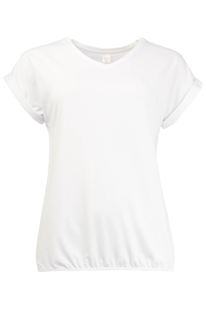 NED witte dames t-shirt | Vooraanzicht