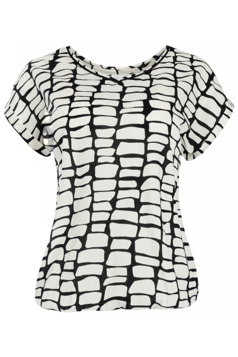 NED zwarte dames t-shirt | Vooraanzicht