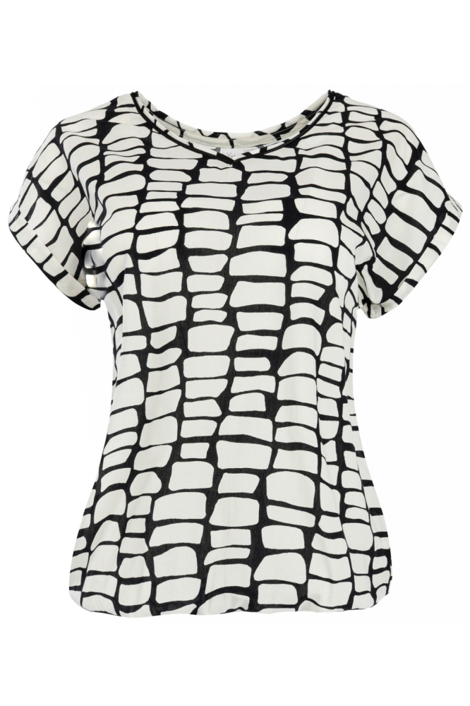 NED zwarte dames t-shirt | Vooraanzicht