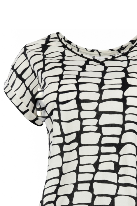 NED zwarte dames t-shirt | Close up