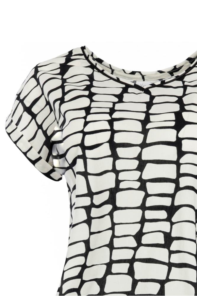 NED zwarte dames t-shirt | Close up