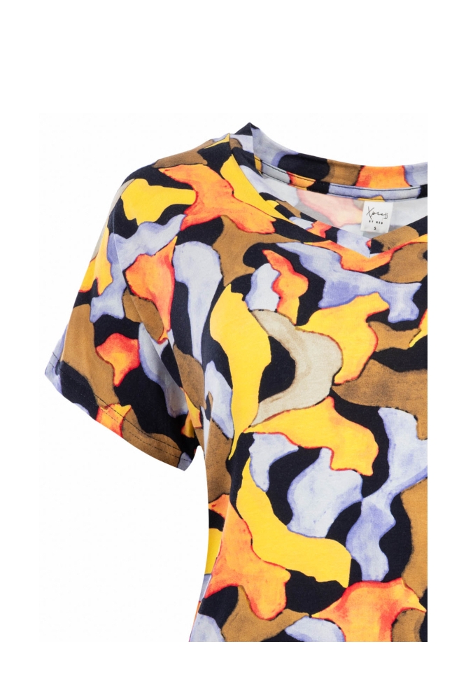 NED oranje dames t-shirt | Close up