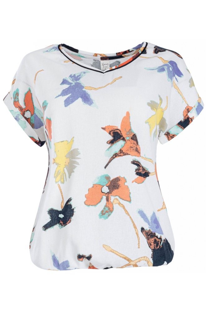 NED witte dames t-shirt | Vooraanzicht